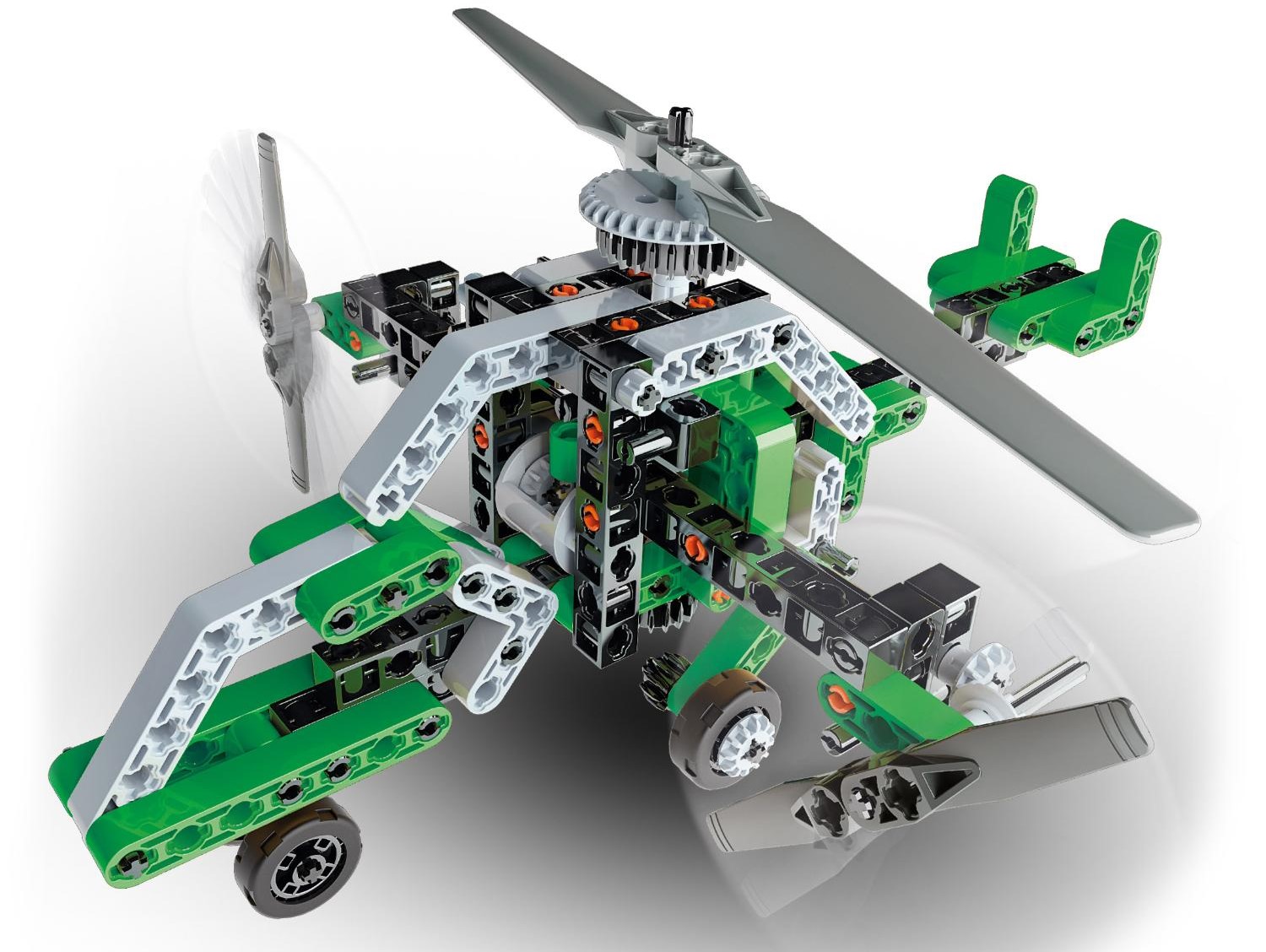 Конструктор – Вертолет с тройным двигателем и аэролодка  